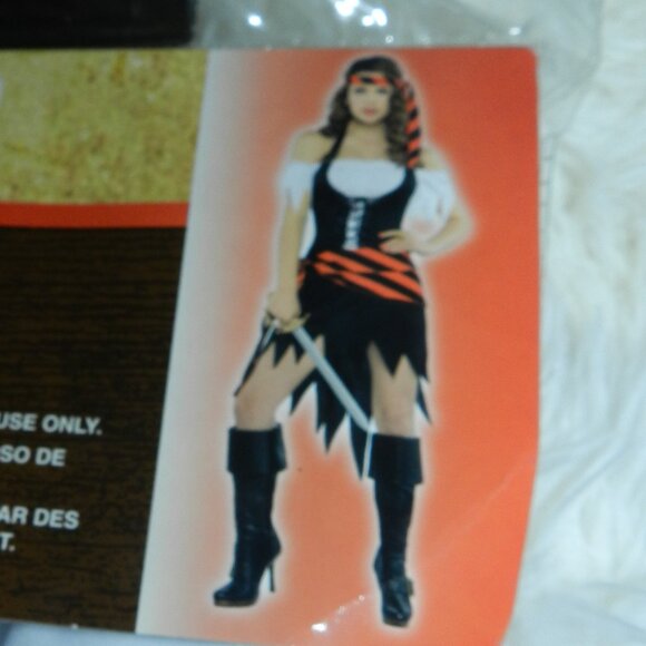 Rogue Maiden Pirate Costume Womens Large 10-12 Black/Red 🆕SHIPS FAST😮💨⚡🚚 - Picture 2 of 16
